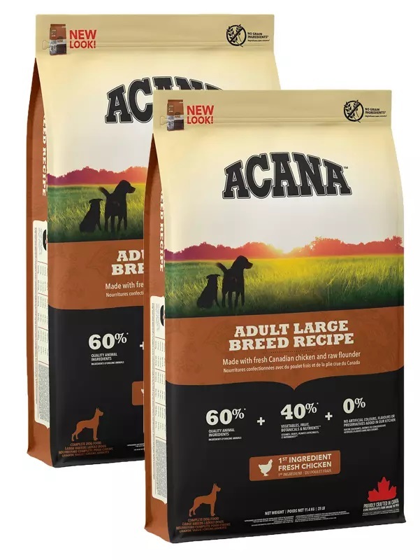 2 x 11,4kg economy deals Acana adult large breed