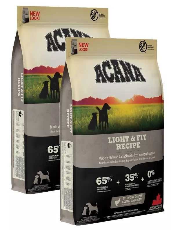 2 x 11,4kg economy deals Acana light&Fit