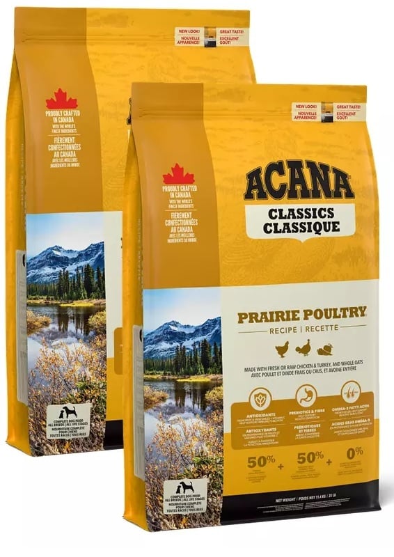 2 x 11,4kg economy deals Acana Classics Prairie Poultry