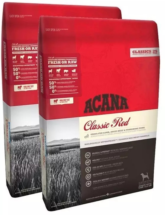 ACTIE Acana Classics Red dubbelpack 2x11,4kg