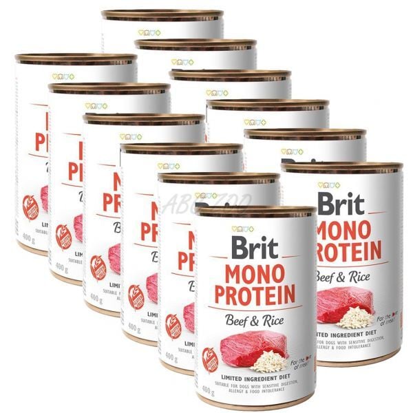 Bulkdeal Brit mono protein beef&rice 10+2 gratis 400 gram
