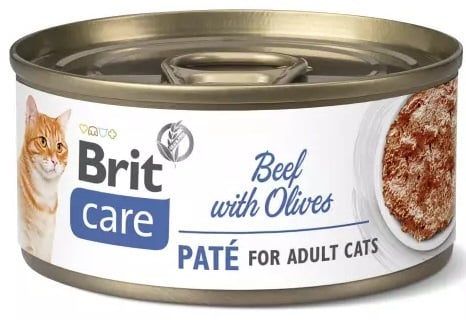 Brit care paté rund met olijven adult 70 gram