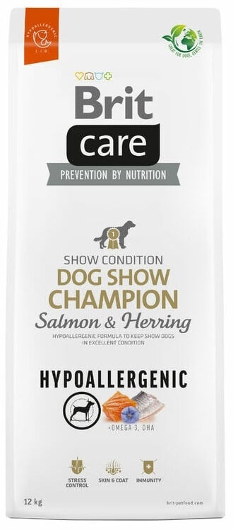 Brit care dog show champion zalm en haring hypoallergenic 12kg