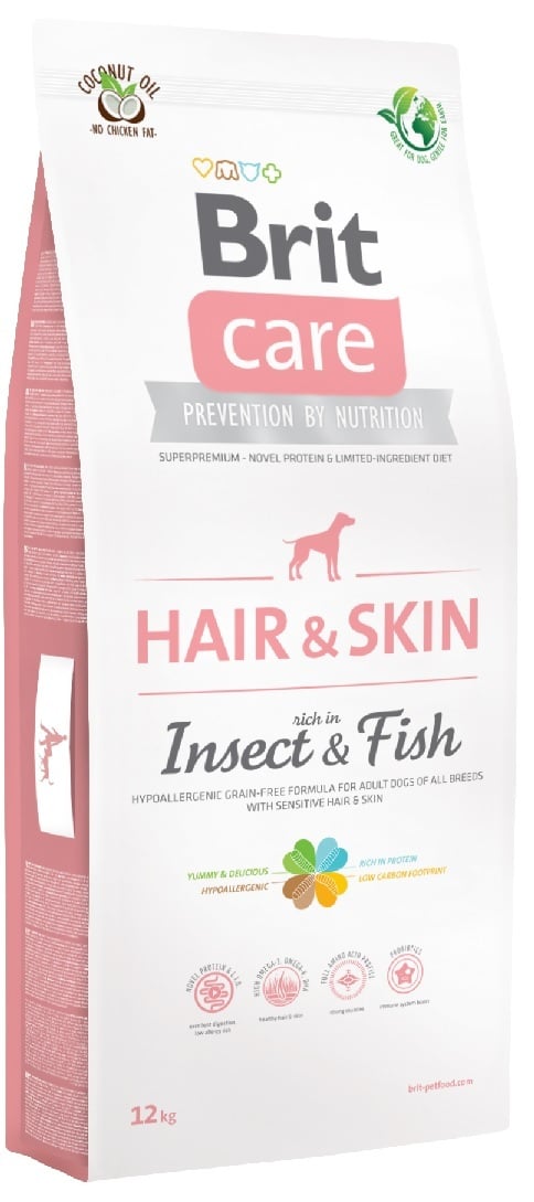 Brit care Hair&skin insect & fish 3kg **Nieuw