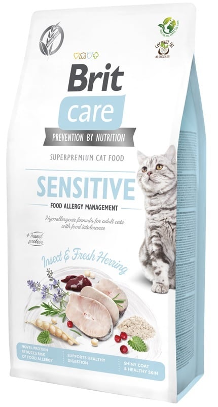 Brit care cat graanvrij sensitive food allergy management 7kg