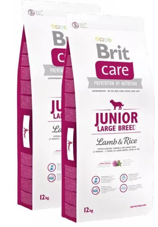 Brit care junior large breed lam&rijst hypo-allergeen 12kg + bonus (vanaf €5,95)
