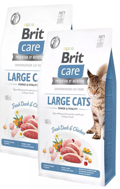 actieprijs a merk brit care cat graanvrij large power & vitality 400gr probeerverpakking