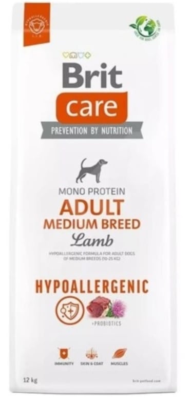 Brit care adult medium breed Lam hypoallergenic 12kg