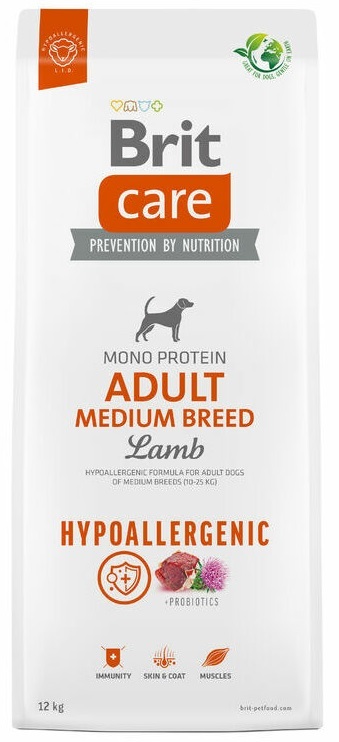 Brit care adult medium breed Lam hypoallergenic 12kg