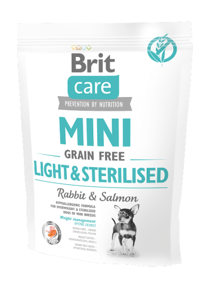 Brit Care Mini Grain Free Light & Sterilised 400 gram