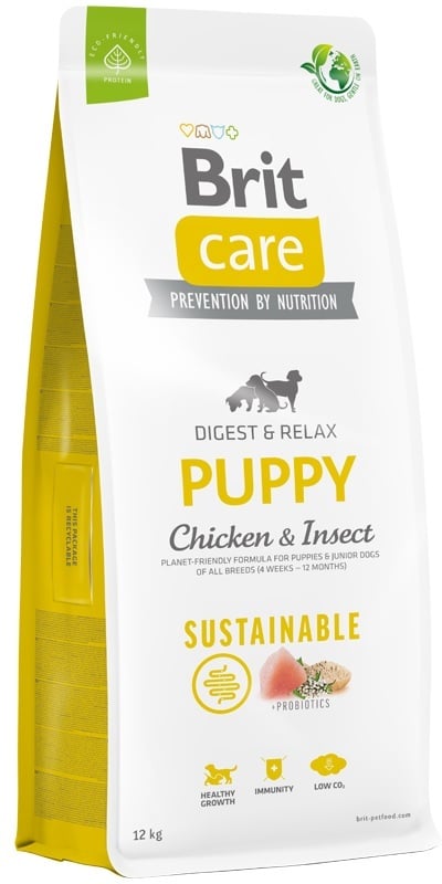 Brit care sustainable Kip met Insect puppy 12kg