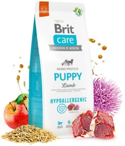 Brit care hypoallergenic puppy lam en rijst 12kg (vanaf €5,95)
