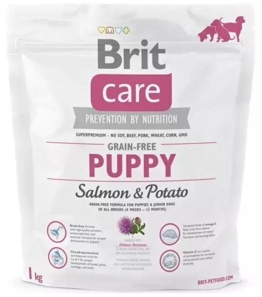 Brit care graanvrij puppy zalm&aardappel hypo allergeen 1kg
