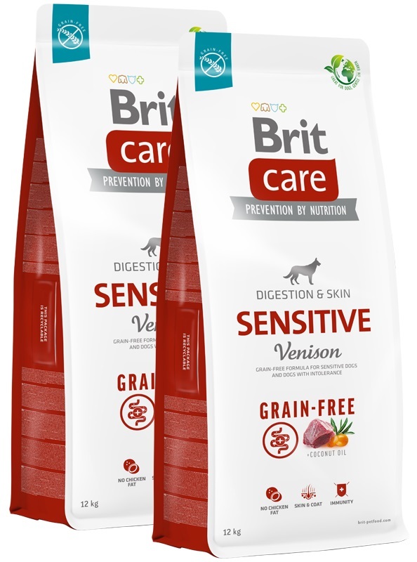 2 x 12kg economy deal Brit care sensitive grain-free hert