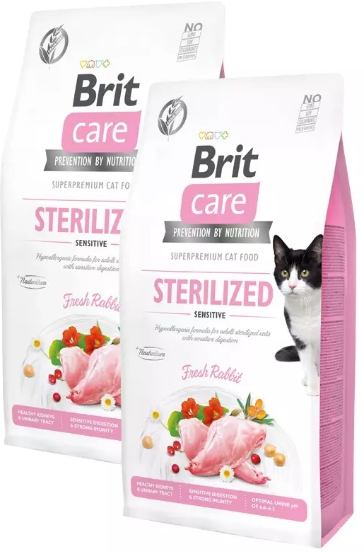 Brit Care Cat Graanvrij Gesteriliseerd Gevoelig 2 x 7kg