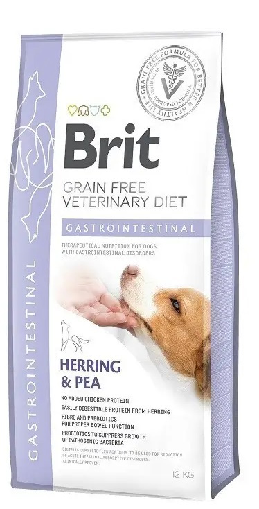 Brit veterinary diet Gastrointenstinal haring en erwten 12kg