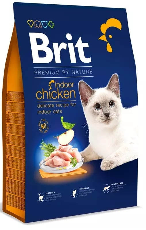Brit premium by nature cat indoor kip 8kg