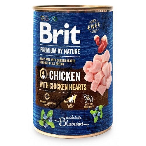 Brit Premium by Nature Chicken with Hearts 400 gram
