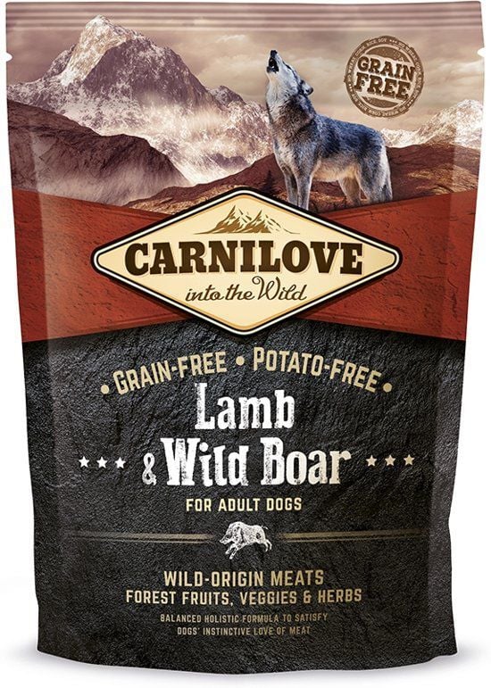 Carnilove adult hondenvoer Lam&Wild zwijn (70% vlees!) 1,5kg