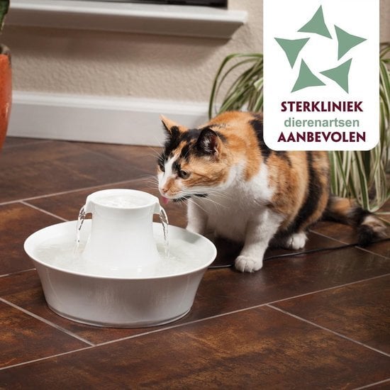 actieprijs kat Drinkwell Waterfontein voor Katten van Keramiek 2 liter