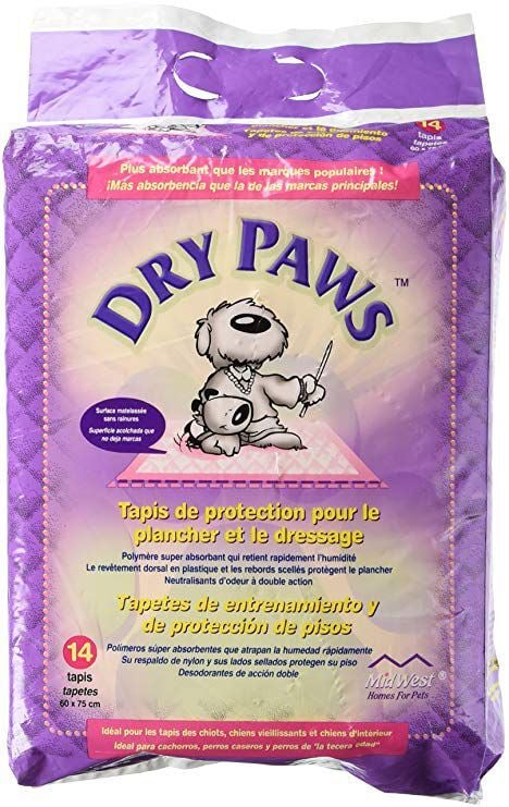 Puppy Pads Dry Paws voor puppies 14 stuks