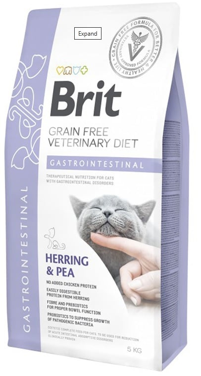 Brit veterinary diet gastrointestinal 5kg