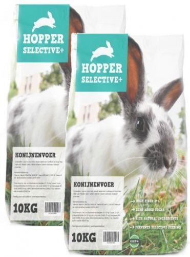 Hopper selective konijnenvoer 2 x 10kg nu €63,98