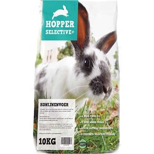 Hopper Selective plus 10kg konijnenvoer nu €34,95/ afhaalprijs €30,00