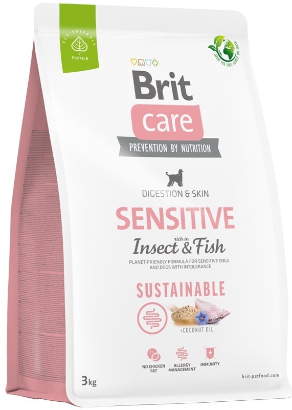 Brit care sustainable insect met vis sensitive 3kg