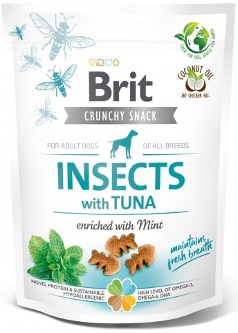 Actieprijs Brit Hondensnack crunchy insects met tonijn 200 gram