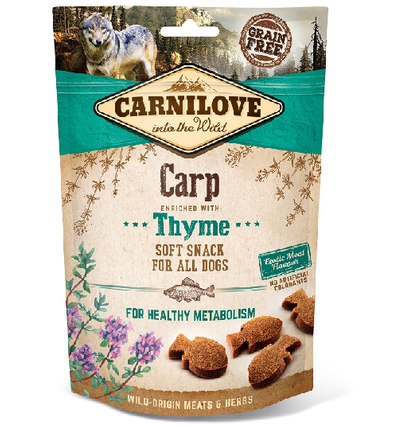 Carnilove Soft snack Karper en Tijm voor een gezond metabolisme 200gram
