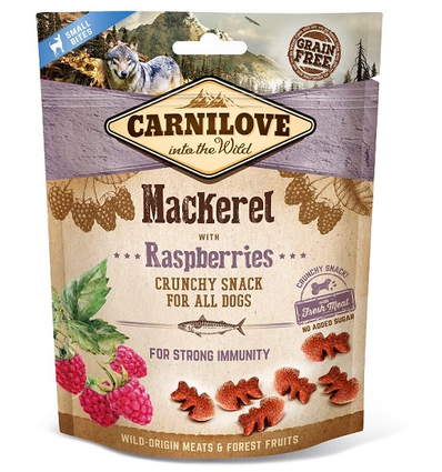 Carnilove Crunchy snack Makreel en Frambozen voor sterk immuunsysteem 200gram