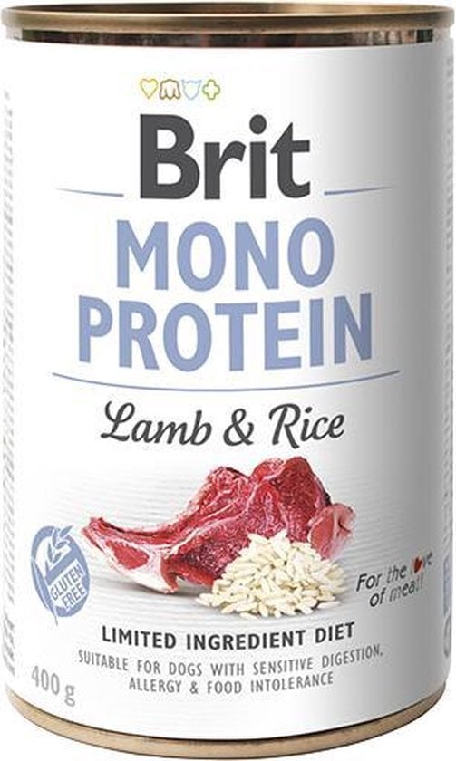 BRIT Mono Protein Lam & Rijst 400 gram