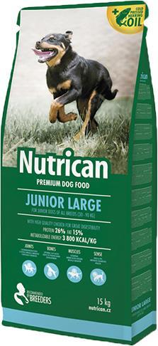 NutriCan Junior Large 15kg met haringolie + bonus