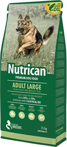 NutriCan Adult Large 15kg gratis met haringolie + bonus