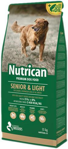 NutriCan Senior & Light 15kg met haringolie