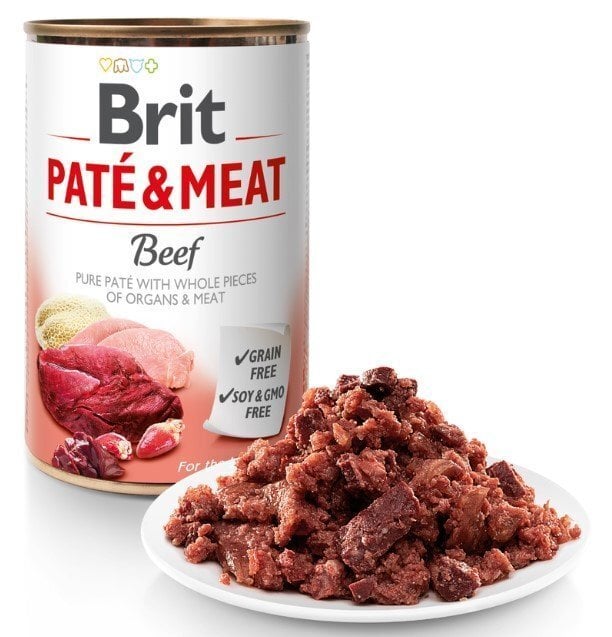 Brit Pate & Meat Rund graanvrij 400 gram