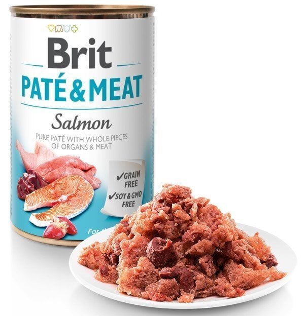 Brit Pate & Meat Zalm graanvrij 400gram