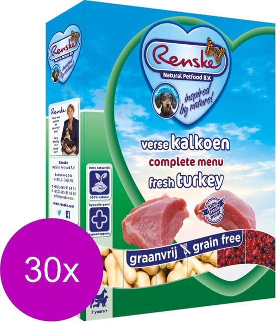 Renske vers vlees 7+ kalkoen 30x395 gram (bulkverpakking)