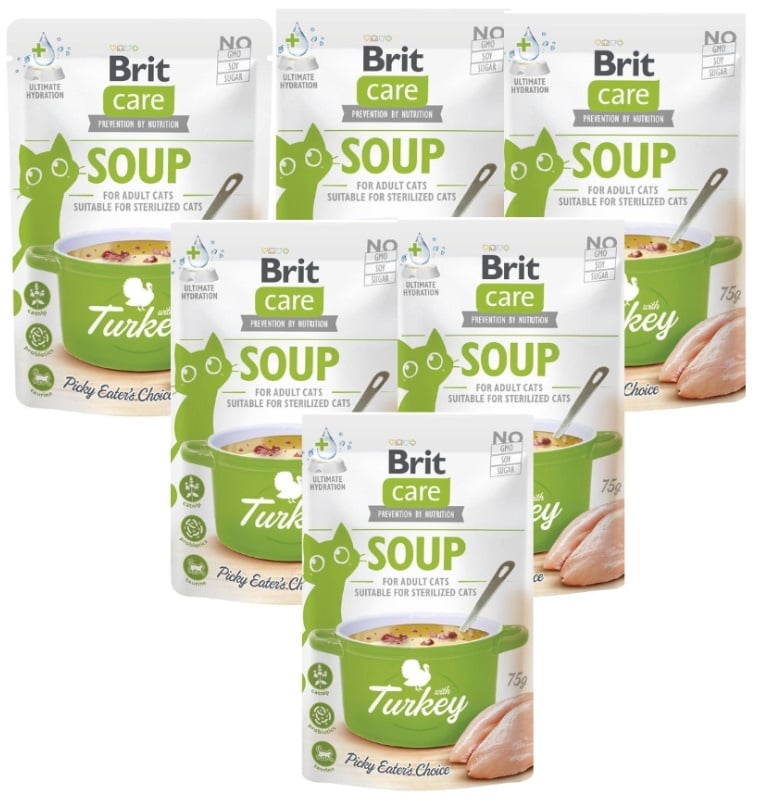 Brit care cat soep kalkoen 6 x 75 gram