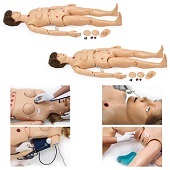 Verpleegkunde pop (luxe model 1,60 m), 2 stuks