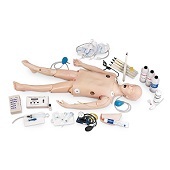 Reanimatiepop CRiSis kind compleet met ECG simulator (gewicht: 12 kg)