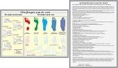 Anatomie poster voet en voetafwijkingen (Nederlands, gelamineerd, A4)