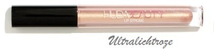 Lipstick gloss Hudabeauty glossy ultralichtroze