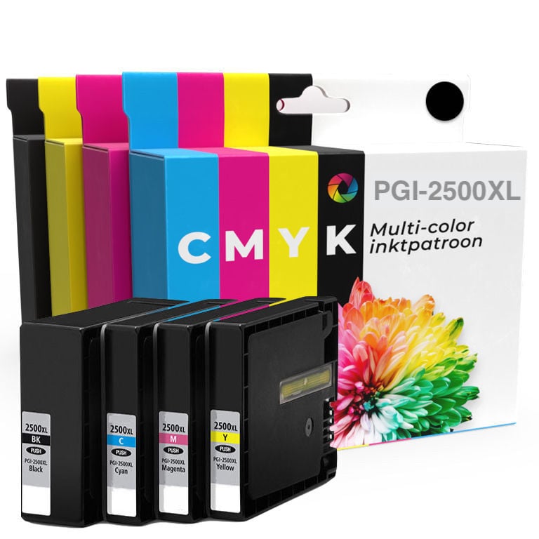 Inktcartridge voor Canon PGI-2500 | 4-pack multi-color