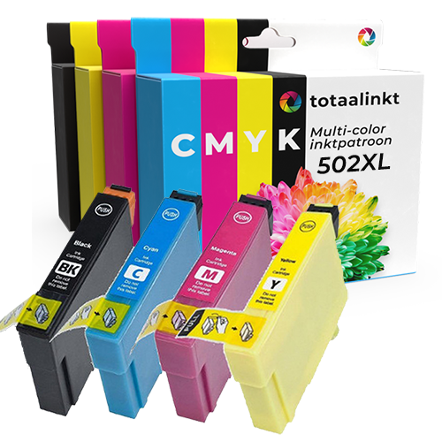 Inktpatroon voor Epson 502XL-C13T02W64010 | 4-pack multicolor
