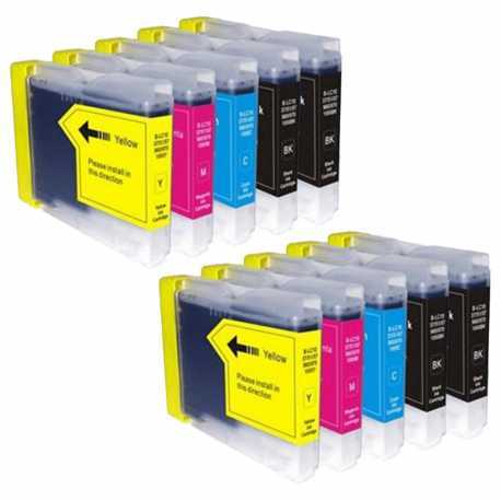 Inktcartridge voor Brother LC-1100 | 10-pack multicolor