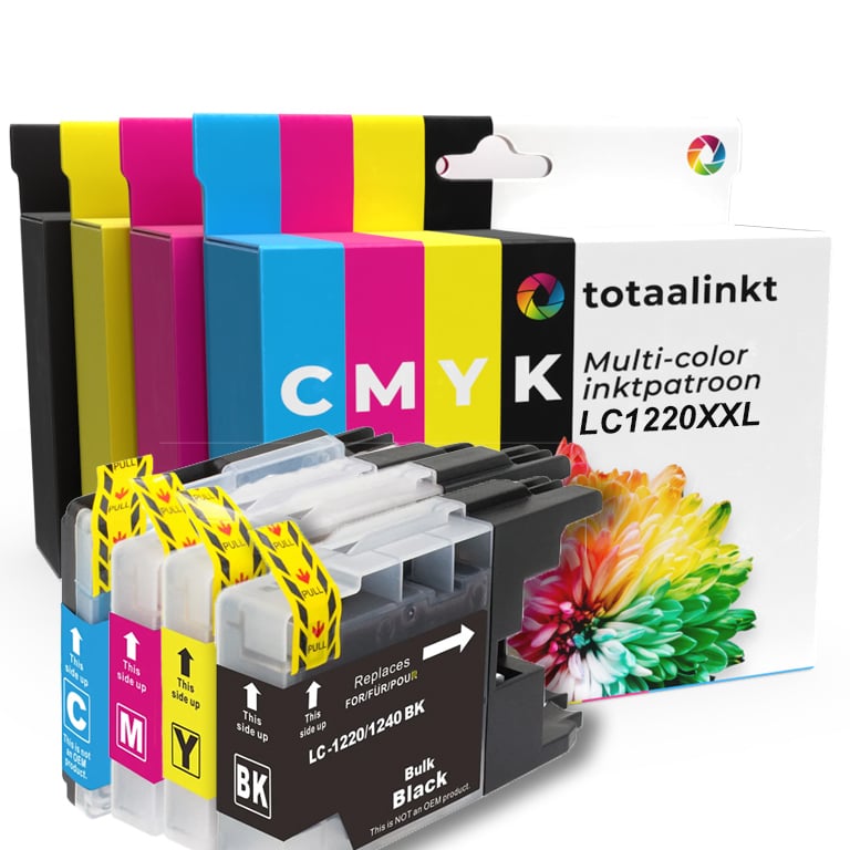 Inktcartridge voor Brother LC-1220VALBP | 4-pack multi-color