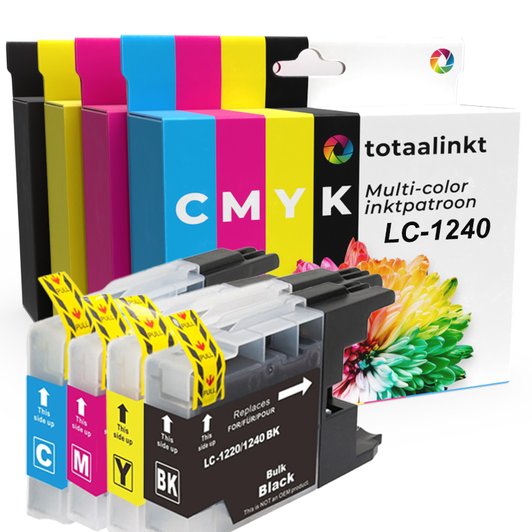 Inktcartridge voor Brother LC-1240VALBP | 4-pack multicolor
