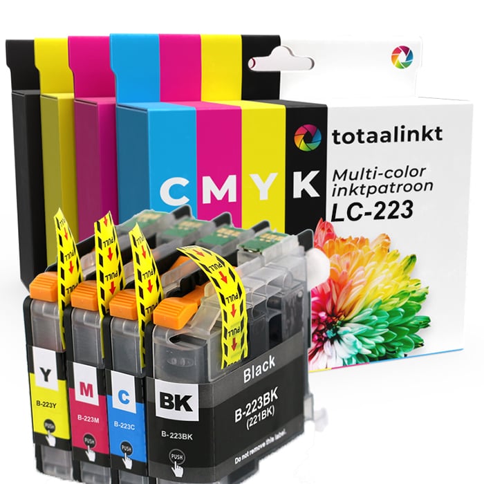 Inktcartridge voor Brother LC-223VALBP  | 4-pack multi-color